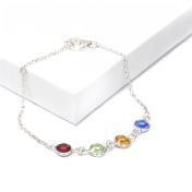 Verzauberte Charms Fußkettchen [Sterlingsilber]