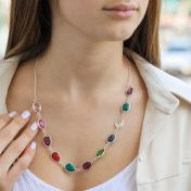 Enchanted Family Birthstone Necklace [Sterling Silver]