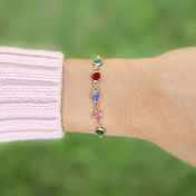 Enchanted Charms Birthstone Bracelet [Rose Gold Plated]