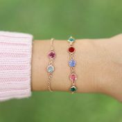 Enchanted Charms Birthstone Bracelet [Rose Gold Plated]
