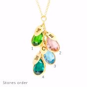 Collana Pioggia Incantata con Iniziali [Placcata Oro 18kt]