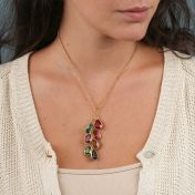 Betoverde Regen Geboortesteen Ketting [18K Goud Vermeil]