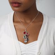 Enchanted Rain Birthstone Necklace [Sterling Silver]