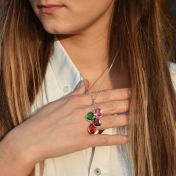 Enchanted Rain Birthstone Necklace [Sterling Silver]