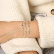 Enchanted Stars Birthstone Bracelet [Sterling Silver]