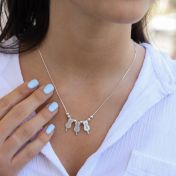 Collier Perfection Féline avec Noms [Argent 925]