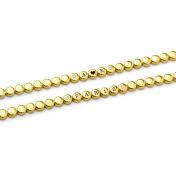 Mia Tennis Engraved Bracelet with Diamonds [18K Gold Vermeil]