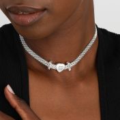 Verzaubertes Herz Milanaise Kette [Sterlingsilber]