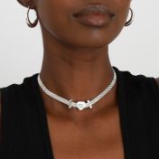 Verzaubertes Herz Milanaise Kette [Sterlingsilber]