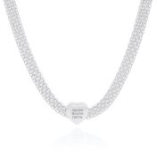 Verzaubertes Herz Milanaise Kette [Sterlingsilber]