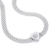 Verzaubertes Herz Milanaise Kette [Sterlingsilber]