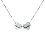 Familienherzen Kette mit Namen[Sterlingsilber]