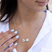 Familienherzen Kette mit Namen[Sterlingsilber]