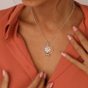 Collier Arbre Familial avec Noms [Argent 925] 