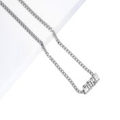 Collar con Nombre Familia Enrollado - Plata de Ley
