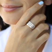 Ausgeglichenheit Ring mit Gravur [Sterlingsilber]