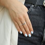 Ausgeglichenheit Ring mit Gravur [Sterlingsilber]