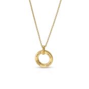 Family Circle Engraved Necklace [18K Gold Vermeil]