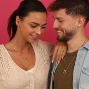 Familie Cirkel Schakel Ketting met Naam [18K Goud Vermeil]