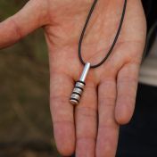Familie Cirkels Naam Ketting voor Mannen - Sterling Zilver