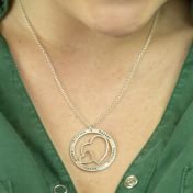 Name Necklace with Hearts [Sterling Silver]