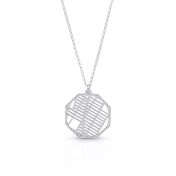 Tied Together Map Necklace [Sterling Silver]
