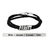 Familienkreis Armband mit Gravur für Damen [Sterlingsilber]