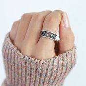Family Roots Birthstone Ring [Sterling Silver]