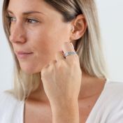 Versteckte Botschaft Ring mit Namen [Sterlingsilber]