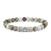 Family Tree Men Bracelet with Picasso Jasper Stones