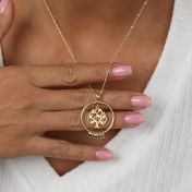 Collana Albero di Famiglia con Nome [Oro Vermeil 18kt]