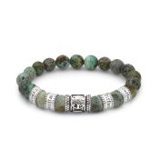 Pulsera de Mujer con Árbol Familiar y Piedras Turquesa [Plata de Ley]