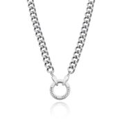 Father’s Circle Cuban Chain Name Necklace