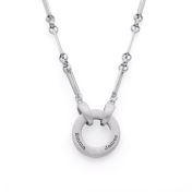 Collana "Cerchio del Padre" con Incisione - Argento 925