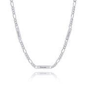 Figaro Kette mit Gravur [Sterlingsilber]