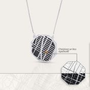 Collier Silhouette Carte Lieu Précieux [Argent 925]