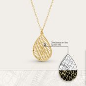 Collier Carte Endroit Chéri [Vermeil 18ct]