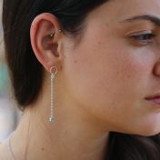 Boucles d'Oreilles Personnelles avec Pierres [Argent 925]