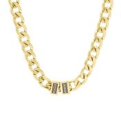 Cuban Link Chain With Names - 8mm [18K Gold Plated]
