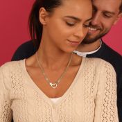 Ties of Heart Milanese Chain Name Necklace [18K Gold Plated]