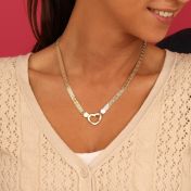 Ties of Heart Milanese Chain Name Necklace [18K Gold Plated]