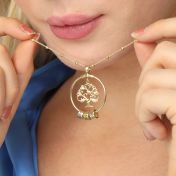 Collana Albero di Famiglia con Nome [Oro Vermeil 18kt]