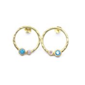Orecchini Amore Materno Martellati [Placcati Oro 18kt]