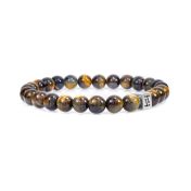 Bracelet Œil de Tigre Vert Classique pour Femme [Argent 925]