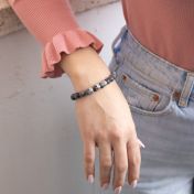 Bracciale da Donna con Nome in Labradorite [Argento 925]