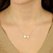 Wahre Liebe Initialen Kette [Sterlingsilber]