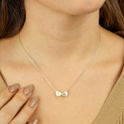 Wahre Liebe Initialen Kette [Sterlingsilber]