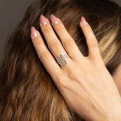 Herzensbindungen Karten Ring [Sterlingsilber]
