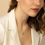 Dazzling Love Map Necklace [18K Gold Plated]