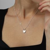 Liebesschloss Kette mit Buchstaben [Sterlingsilber]